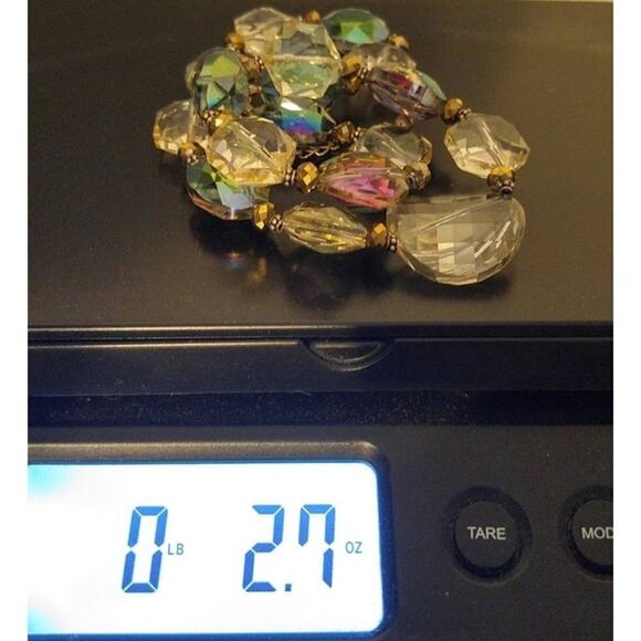 Vintage Large Crystal Donna Dressler Necklace, Sterling Silver, 21 Inches - Picture 12 of 12